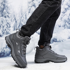 Wasserdichte Stiefeletten mit flacher Sohle aus Plüsch R&B