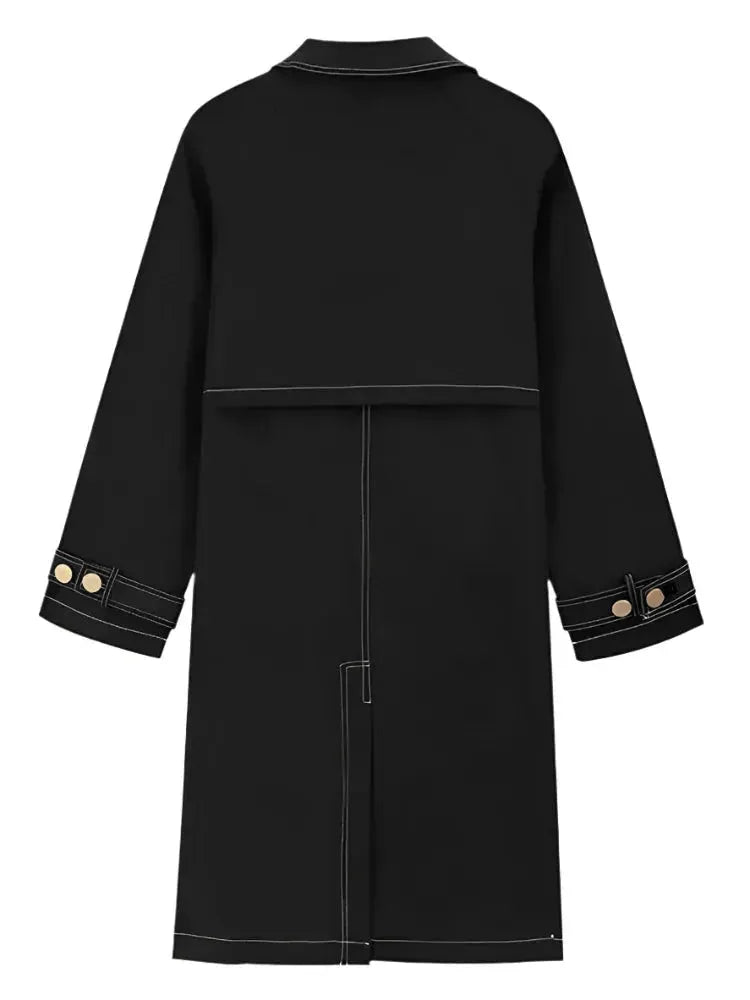 R&B | Herren Lässiger Lockerer Doppelreihiger Trenchcoat