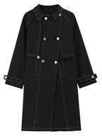 R&B | Herren Lässiger Lockerer Doppelreihiger Trenchcoat