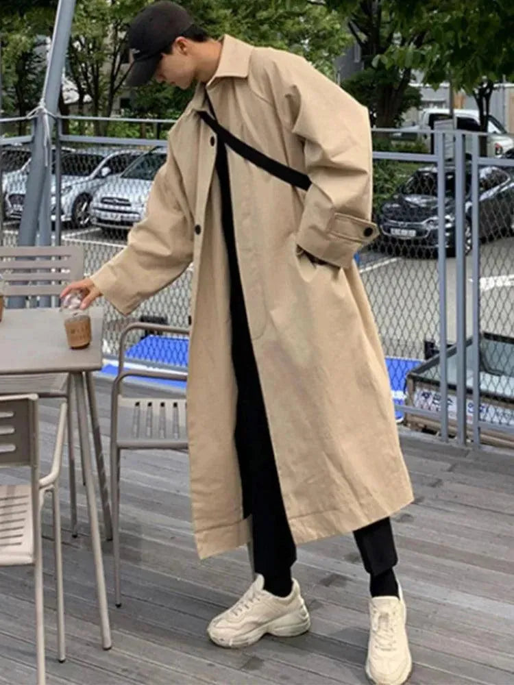 R&B | Herren Lange Übergroße Steppjacke