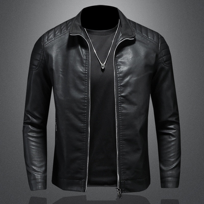 R&B | Herren klassische vegane Lederjacke