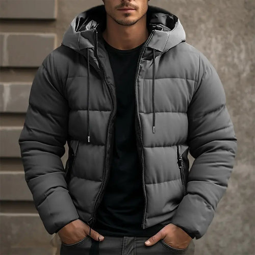 R&B | Herren Kapuzen Isolierter Pufferjacke für den Winter