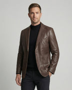 R&B | Herren Leder Blazer