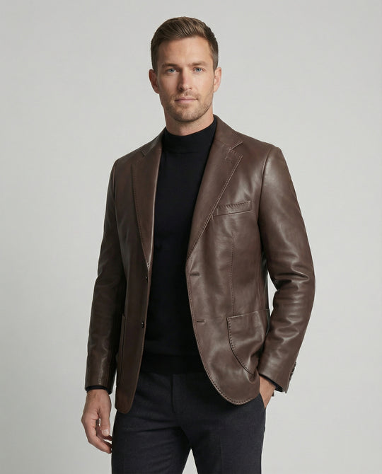 R&B | Herren Leder Blazer