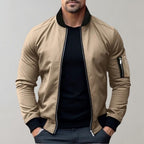 R&B | Herren Leichte Allwetter Bomberjacke mit Rippbündchen