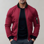 R&B | Herren Leichte Allwetter Bomberjacke mit Rippbündchen
