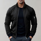 R&B | Herren Leichte Allwetter Bomberjacke mit Rippbündchen