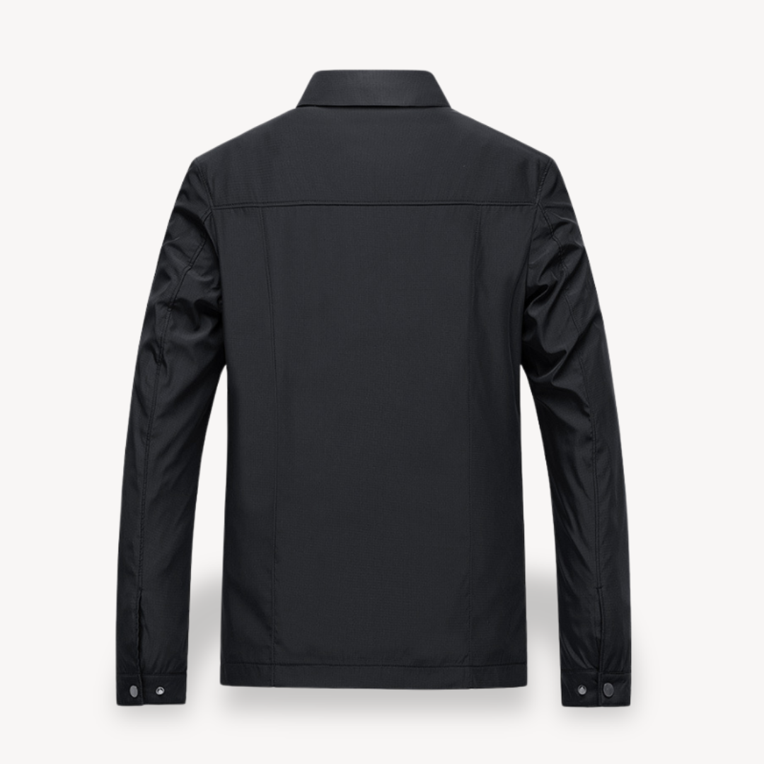 R&B | Herren Leichte Baumwolljacke mit kariertem Futter