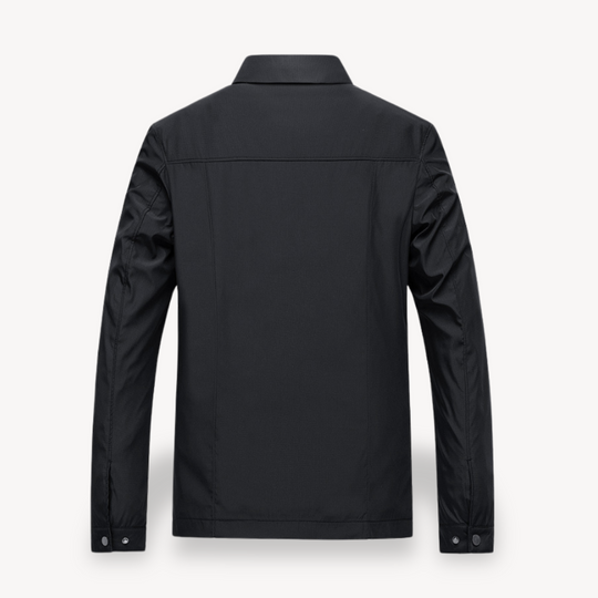 R&B | Herren Leichte Baumwolljacke mit kariertem Futter