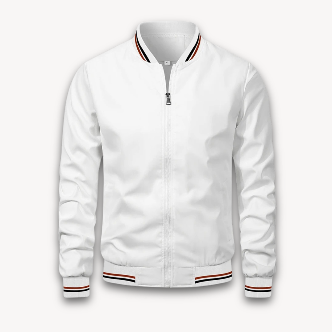 R&B | Herren Leichte Polyester Bomberjacke - Lässiger Windbreaker