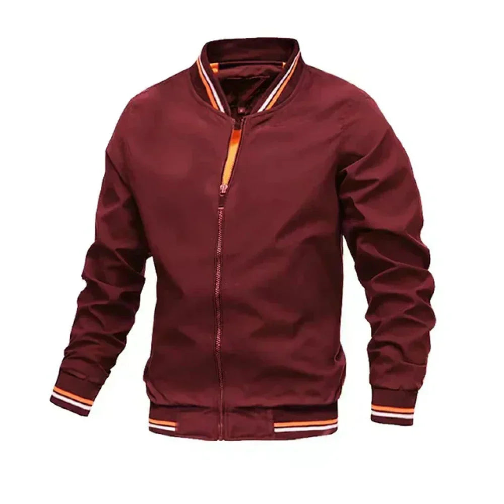 R&B | Herren Leichte Sommer Gestreifte Bomberjacke