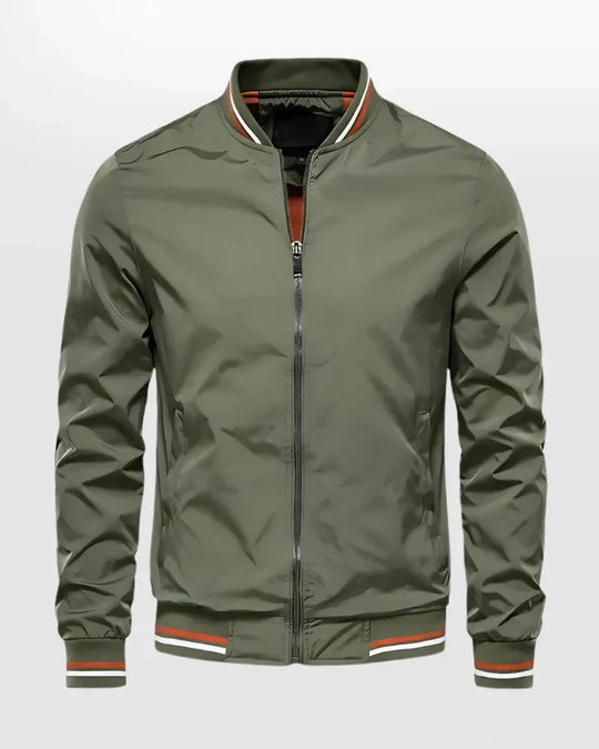 R&B | Herren Leichte Sommer Gestreifte Bomberjacke