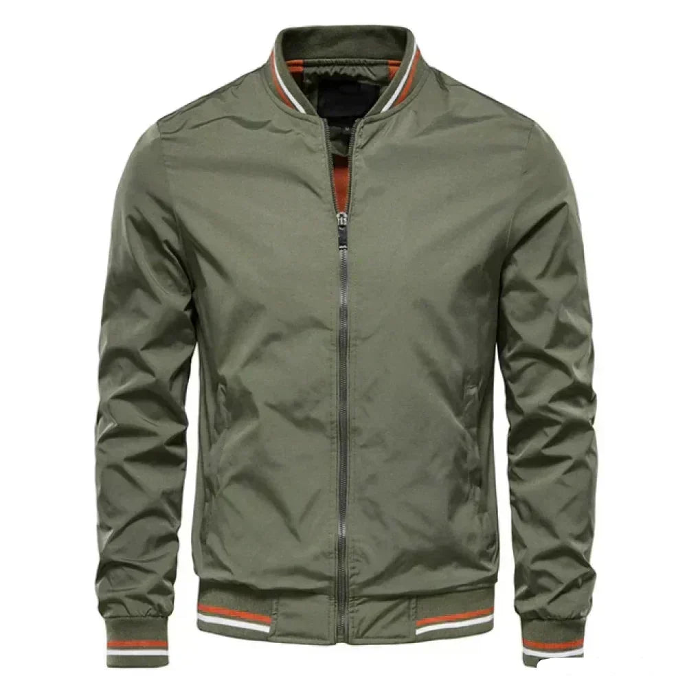 R&B | Herren Leichte Sommer Gestreifte Bomberjacke