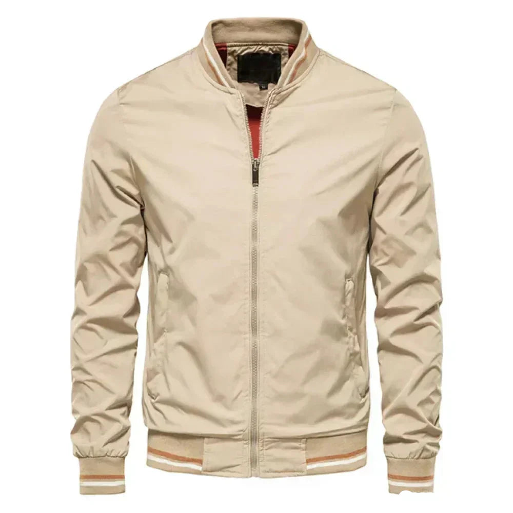 R&B | Herren Leichte Sommer Gestreifte Bomberjacke