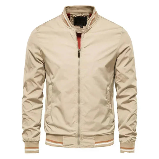 R&B | Herren Leichte Sommer Gestreifte Bomberjacke