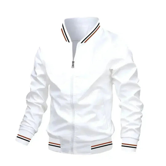 R&B | Herren Leichte Sommer Gestreifte Bomberjacke