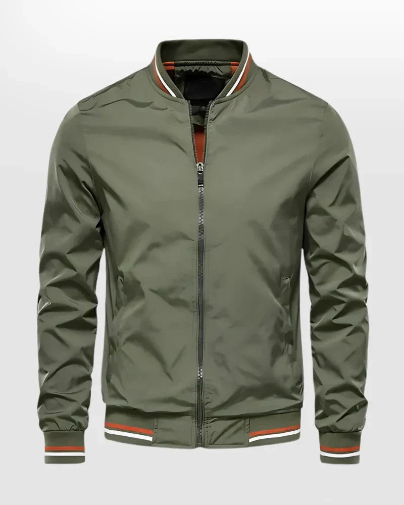 R&B | Herren Leichte Sommer Gestreifte Bomberjacke