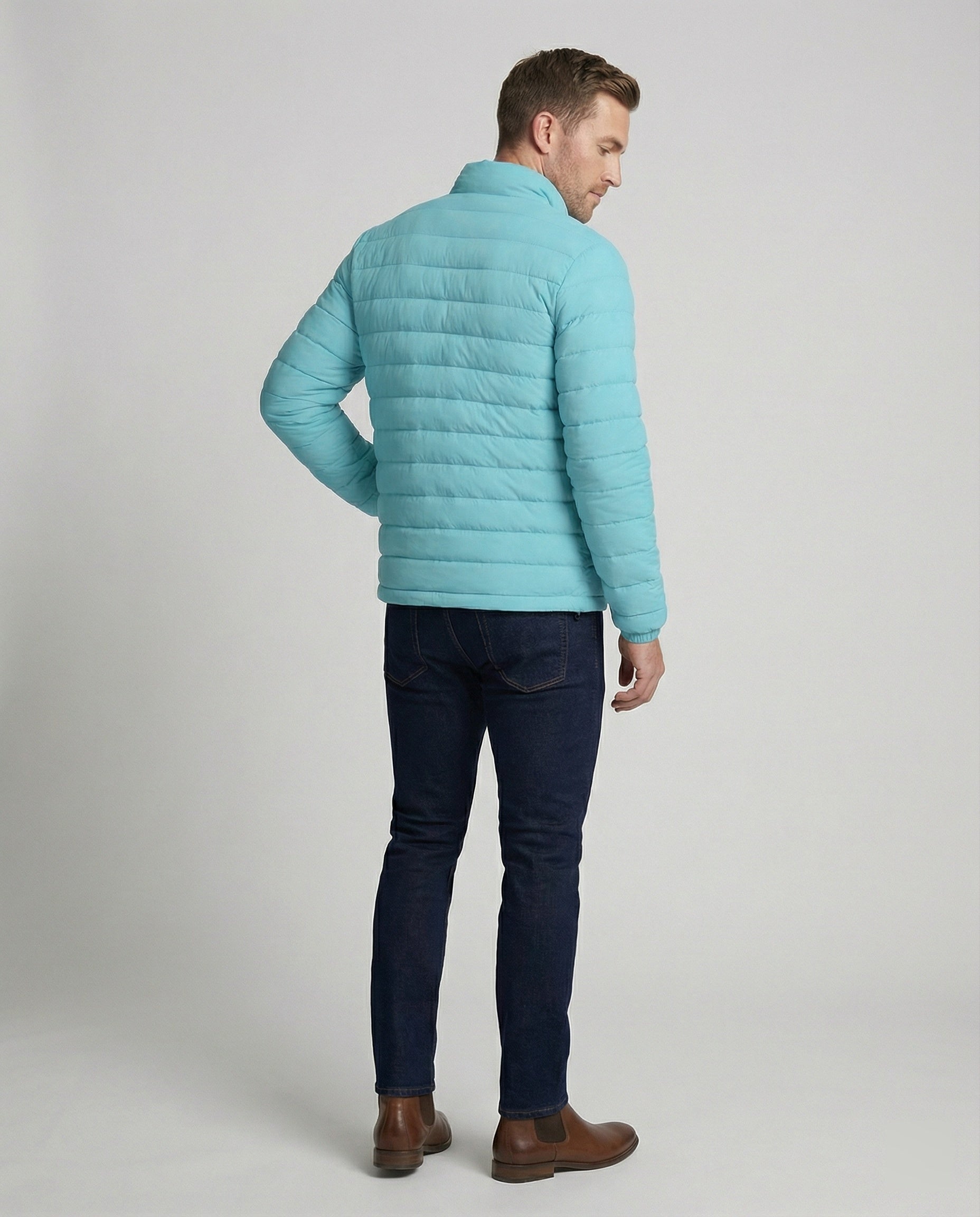 R&B | Herren Luxus Daunen-Pufferjacke - Warm & Stylisch