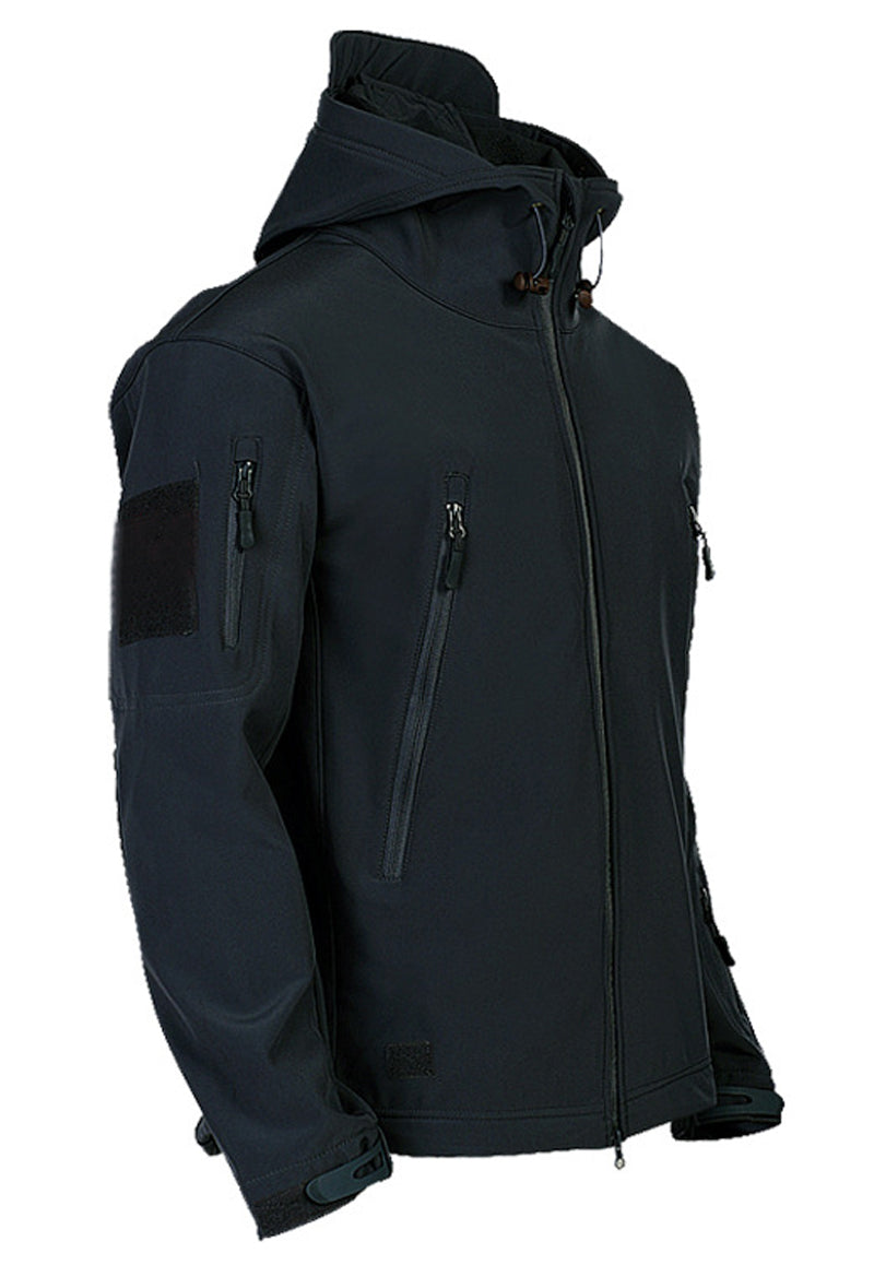 R&B | Herren Softshelljacke mit Kapuze