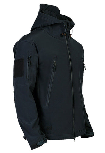 R&B | Herren Softshelljacke mit Kapuze