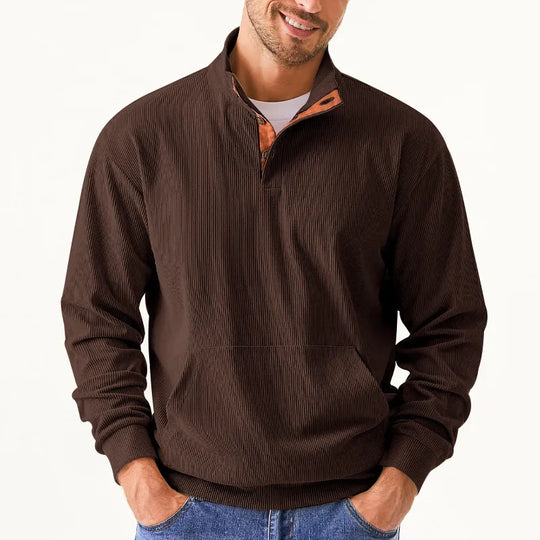 R&B | Herrenpullover mit Stehkragen