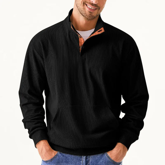 R&B | Herrenpullover mit Stehkragen