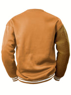 R&B | Herren Sweatshirt mit gesticktem Cartoon-Bär