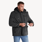 R&B | Herren wasserdichter Winterparka mit fellgefütterter Kapuze