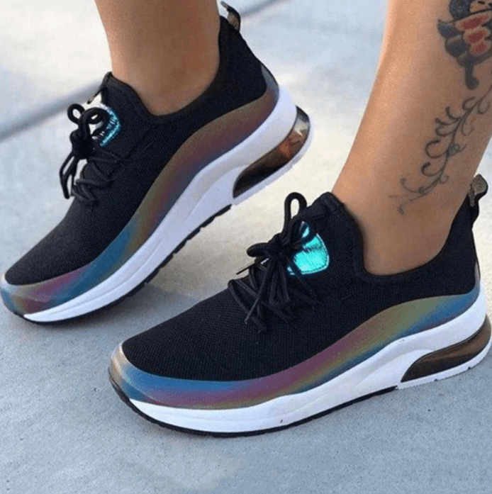 Atmungsaktive Mesh Damen Sneaker R&B