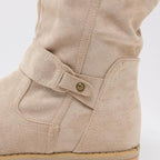 R&B | Knielange Winterstiefel mit Absatz