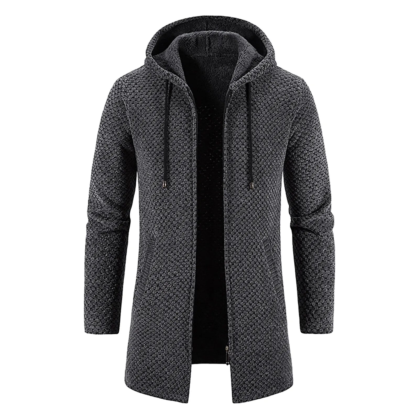 R&B | Mittellanger Wollhoodie für Männer