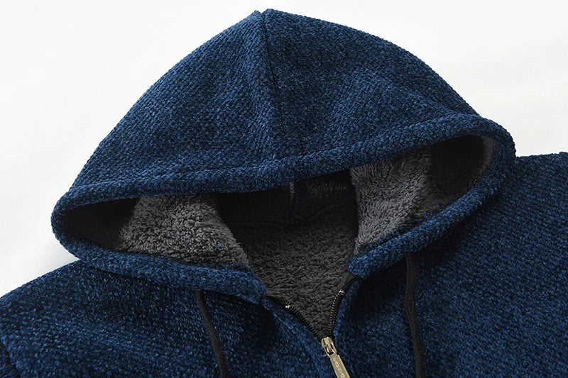 R&B | Mittellanger Wollhoodie für Männer