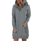 R&B | Minimalistischer Langer Damen-Hoodie