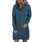 R&B | Minimalistischer Langer Damen-Hoodie