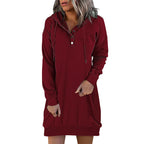 R&B | Minimalistischer Langer Damen-Hoodie