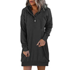 R&B | Minimalistischer Langer Damen-Hoodie