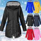 R&B | Wasserdichte Regenjacke Mit Kapuze Für Damen Stilvoll & Outdoor Tauglich