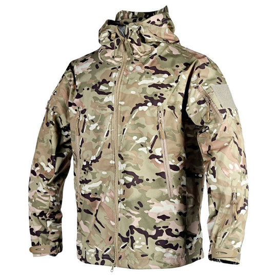 R&B | Outdoor-Jacke - Wasserabweisend - Kapuze mit Kordelzug - Verstellbare Bündchen - Zip-Taschen