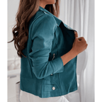 R&B | Bikerjacke Stylische Übergangsjacke mit Reißverschlussdetails