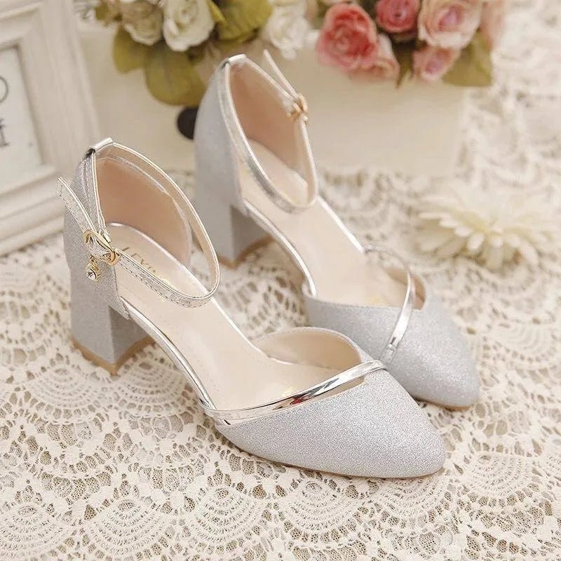 R&B | Elegante Blockabsatzschuhe für Frauen Knöchelriemen