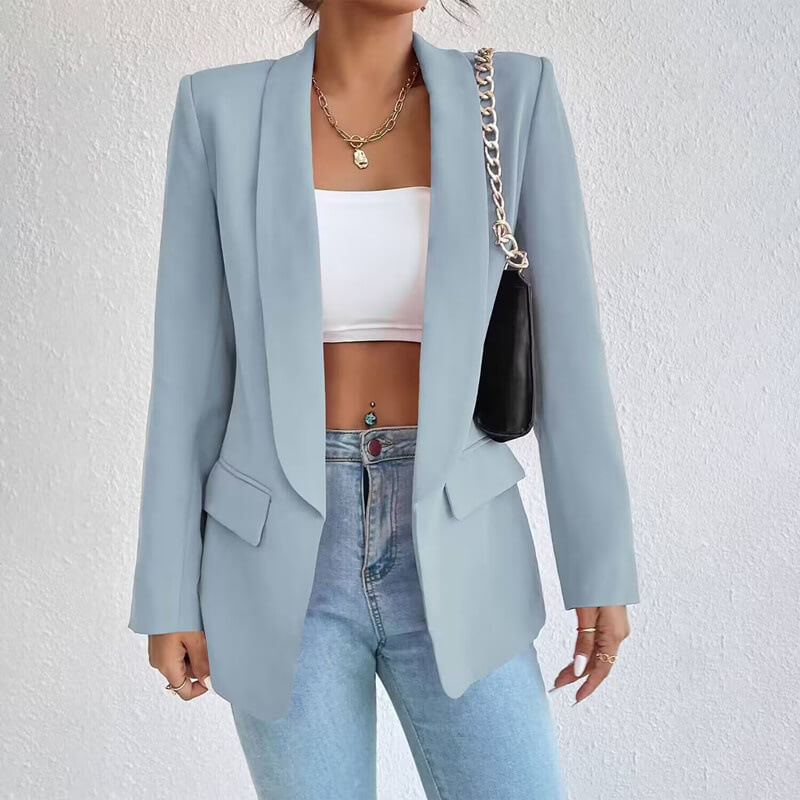 R&B | Langarm Offene Front Blazer - Moderne