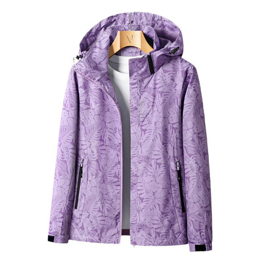 R&B | Die Bedruckte Outdoor-Jacke mit Kapuze für Aktive Tage mit Stil