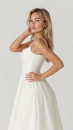 R&B | Elegantes Ärmelloses Midikleid für Damen