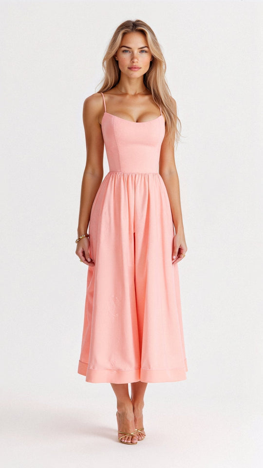 R&B | Elegantes Ärmelloses Midikleid für Damen
