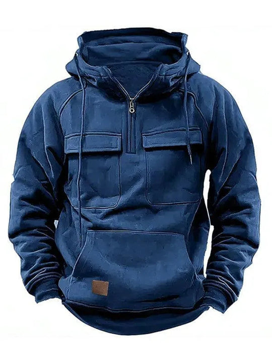 R&B | Mehrfach-Taschen Kapuzen Herren Winterjacke