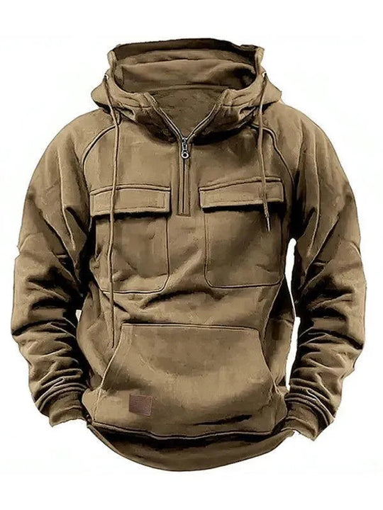 R&B | Mehrfach-Taschen Kapuzen Herren Winterjacke