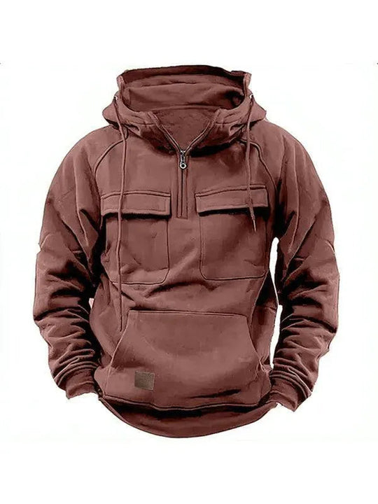 R&B | Mehrfach-Taschen Kapuzen Herren Winterjacke