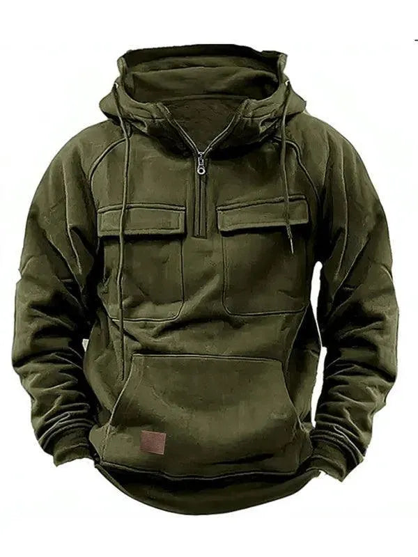 R&B | Mehrfach-Taschen Kapuzen Herren Winterjacke