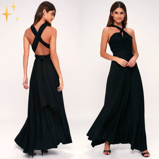 Damen Multiway Wickelkleid mit 50+ Tragevarianten & Elastischem Stoff | R&B