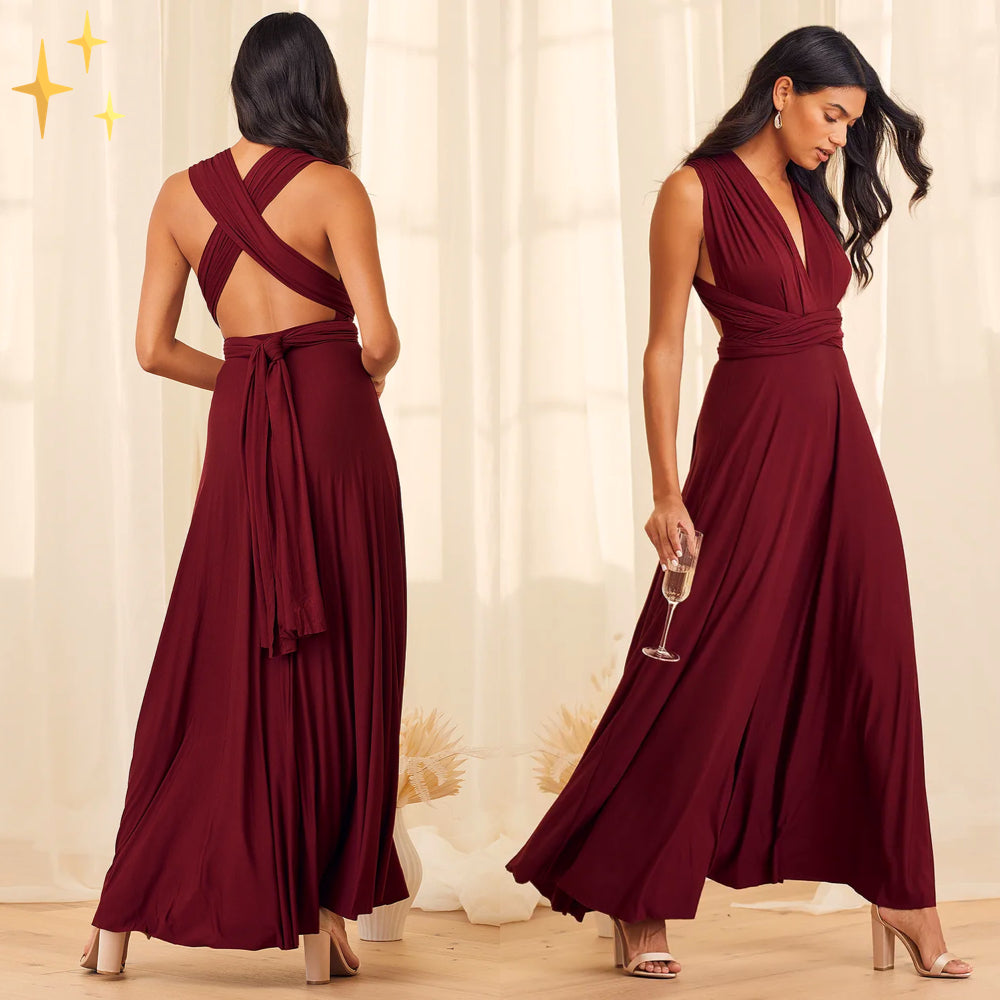Damen Multiway Wickelkleid mit 50+ Tragevarianten & Elastischem Stoff | R&B